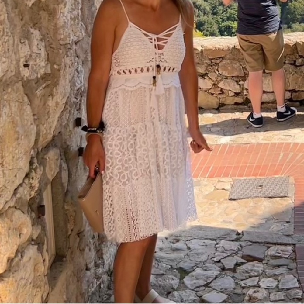 White dress bought in Greece XS